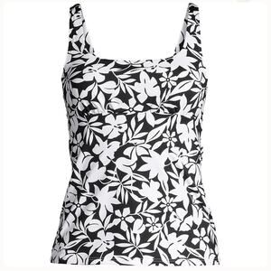 Women's Plus Size Square Neck Underwire Tankini Swimsuit Top Size 8 NWT